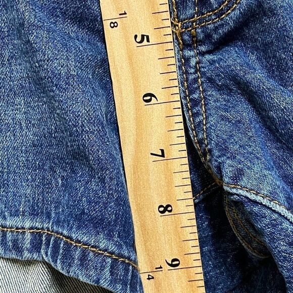 Isabel Maternity Shorts Womens Size 4 Blue Midi Jeans Denim - Picture 3 of 12
